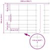 vidaXL Ogrodzenie pastwiskowe Srebrny 100 x 1 m Stal galwanizowana