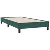 vidaXL Łóżko typu Box Spring bez materaca Ciemnozielone 100x210 cm
