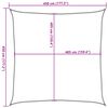 vidaXL Żagiel przeciwsłoneczny, 160 g/m&sup2;, biały, 4,5x4,5 m, HDPE