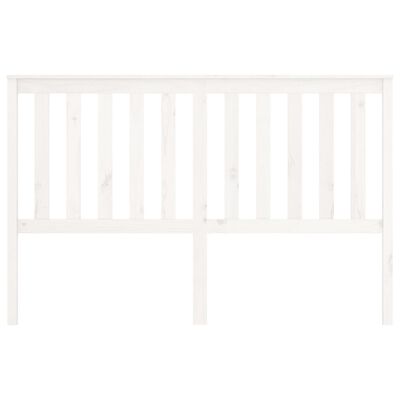 vidaXL Wezgłowie łóżka, białe, 156x6x101 cm, lite drewno sosnowe