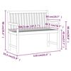 vidaXL Ławka ogrodowa, 110 cm, lite drewno akacjowe