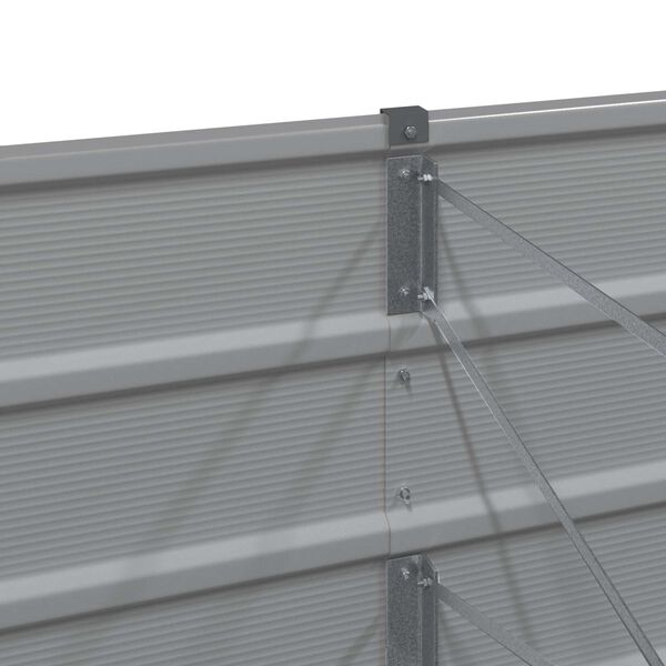 vidaXL Donica Jasnoszary 400 x 80 x 45 cm Stal