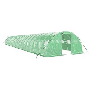 vidaXL Szklarnia ze stalową ramą, zielona, 80 m&sup2;, 20x4x2 m