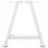 vidaXL Nogi do stolika kawowego w kształcie litery A 2 szt. Białe 50x(42-43) cm Stal