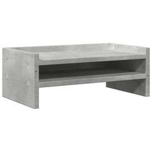vidaXL Podstawka pod monitor, szarość betonu, 42x24x16 cm