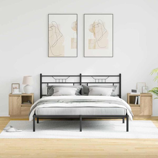 vidaXL Szafka Nocna z szufladą 2 pcs Dąb Sonoma 50 x 34,5 x 50 cm