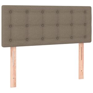 vidaXL Zagł&oacute;wek do ł&oacute;żka, taupe, 80x5x78/88 cm, tkanina