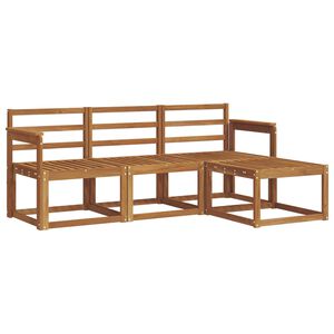 vidaXL Zestaw sof na zewnątrz 4 pcs Naturalny