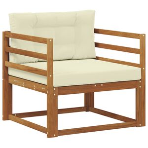 vidaXL Środkowa sofa ogrodowa naturalny