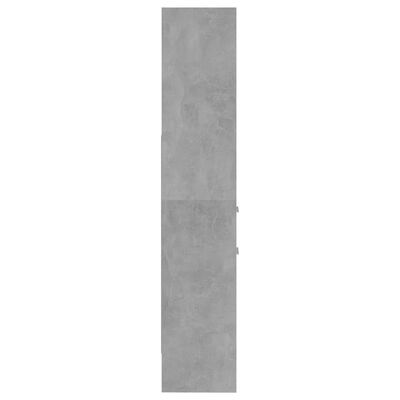 vidaXL Regał na książki, szarość betonu, 40x35x180 cm, płyta wiórowa