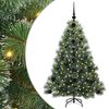 vidaXL Sztuczna choinka z 150 diodami LED Zielony 120 cm PE i PVC