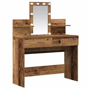 vidaXL Toaletka Stare drewno 100 x 40 x 130 cm Drewno inżynieryjne