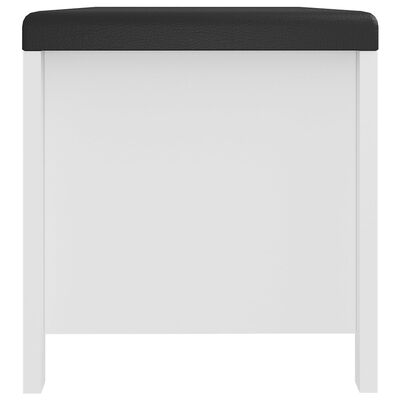 vidaXL Skrzynia z poduszką, biała, 105x40x45 cm, płyta wiórowa