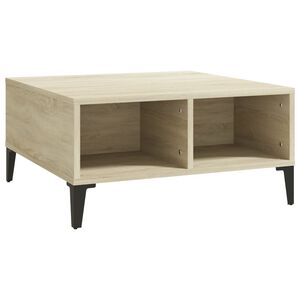 vidaXL Stolik kawowy, dąb sonoma, 60x60x30 cm, materiał drewnopochodny
