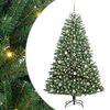 vidaXL Sztuczna choinka z zawiasami zielony 180 cm PVC i Metal