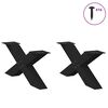 vidaXL Nogi do stolika kawowego w kształcie litery X 2 szt. Czarne 70x(30-31) cm Stal