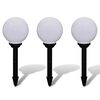 vidaXL Lampy do oświetlenia ścieżki, 3 szt, LED, 20 cm, ze szpikulcami