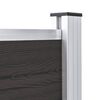 vidaXL Panel ogrodzeniowy, WPC, 175x105 cm, czarny