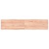 vidaXL Blat, jasnobrązowy 180x40x(2-4)cm drewno z naturalną krawędzią