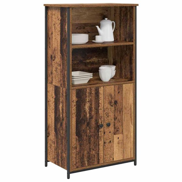 vidaXL Highboard Stare drewno 62 x 36 x 121,5 cm