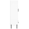 vidaXL Wysoka szafka, biała, 69,5x31x115 cm, materiał drewnopochodny