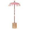 vidaXL Baliński Parasol z Bazą r&oacute;żowy 95 x 95 x 260 cm