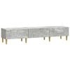vidaXL Szafka pod telewizor 147 x 34,5 x 30 cm Betonowy szary