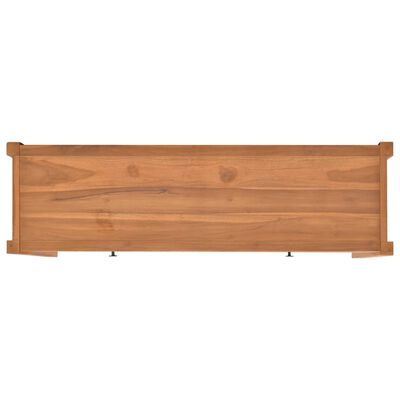 vidaXL Biurko z 2 szufladami, 140x40x75 cm, drewno tekowe