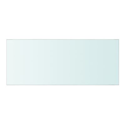 vidaXL Półki, 2 szt., panel z bezbarwnego szkła, 50 x 20 cm