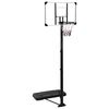 vidaXL Stojak do koszyk&oacute;wki z przezroczystą tablicą, 256-361 cm