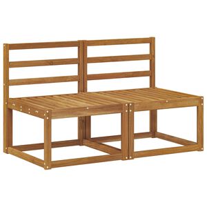 vidaXL 2 Sztuka Środkowa sofa ogrodowa Lite Drewno Akacji Naturalny
