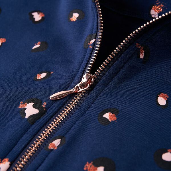 Bluza dziecięca z kapturem, granatowa, 92