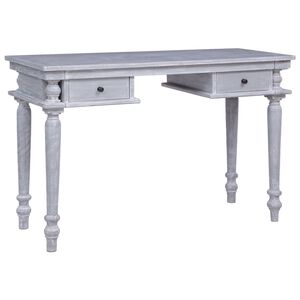 vidaXL Biurko, 115x50x78 cm, lite drewno mahoniowe