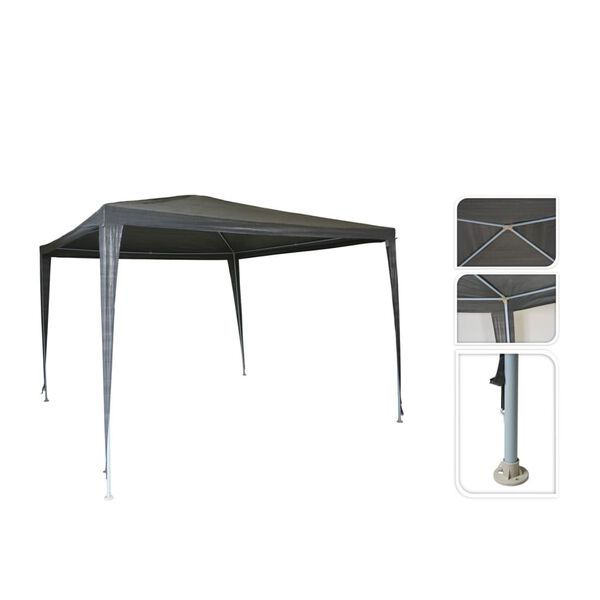 ProGarden Namiot imprezowy, 300x300x245 cm, szary