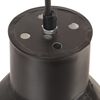 vidaXL Lampa wisząca, 25 W, czarna, okrągła, 17 cm, E27