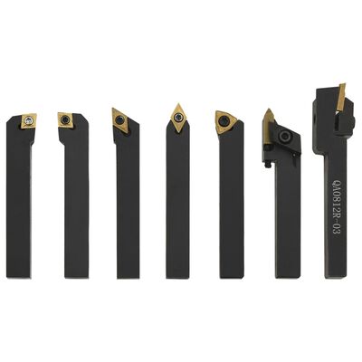 vidaXL Zestaw 12 noży tokarskich indeksowanych, 8x8 mm, 70 mm