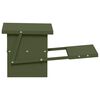 vidaXL Karmnik na pedały dla kur Zielony oliwkowy 48,5 x 39,5 x 19 cm