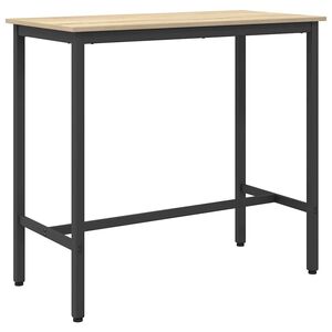 vidaXL st&oacute;ł Dąb Sonoma 100 x 50 x 90,5 cm Drewno inżynieryjne i stal