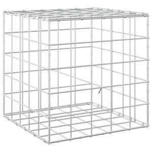 vidaXL Gabion z drutu 5 mm i siatką 10x10 cm 50x50x50 cm