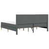 vidaXL Rama ł&oacute;żka z materacem Ciemnoszary 180 x 200 cm tkanina