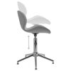 vidaXL Obrotowe krzesła stołowe, 2 szt., jasnoszare, aksamitne