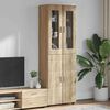 vidaXL Highboard Dąb Sonoma 60 x 35 x 182 cm Materiał drewnopochodny