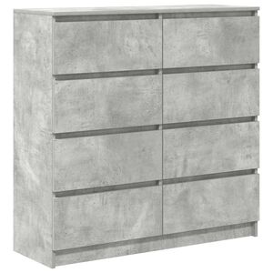 vidaXL Komoda Betonowa Szara 100x35x99 cm Drewno klejone