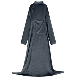 vidaXL Bluza-koc Granatowy F Flanela