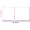 vidaXL Przezroczysta plandeka z oczkami 2x8 m PVC