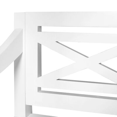 vidaXL Krzesła Batavia, 2 szt., białe, lite drewno mahoniowe