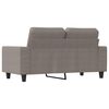vidaXL Sofa 2-osobowa, kolor taupe, 120 cm, tapicerowana tkaniną