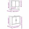 vidaXL Zestaw mebli łazienkowych 2 pcs Czarny Materiał drewnopochodny