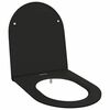 vidaXL Deska toaletowa Czarny 47 x 36 x 3,4 cm Duroplast