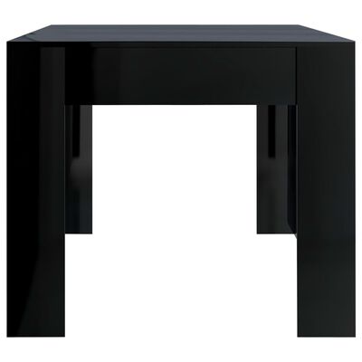 vidaXL Stół na wysoki połysk, czarny, 180x90x76 cm, płyta wiórowa
